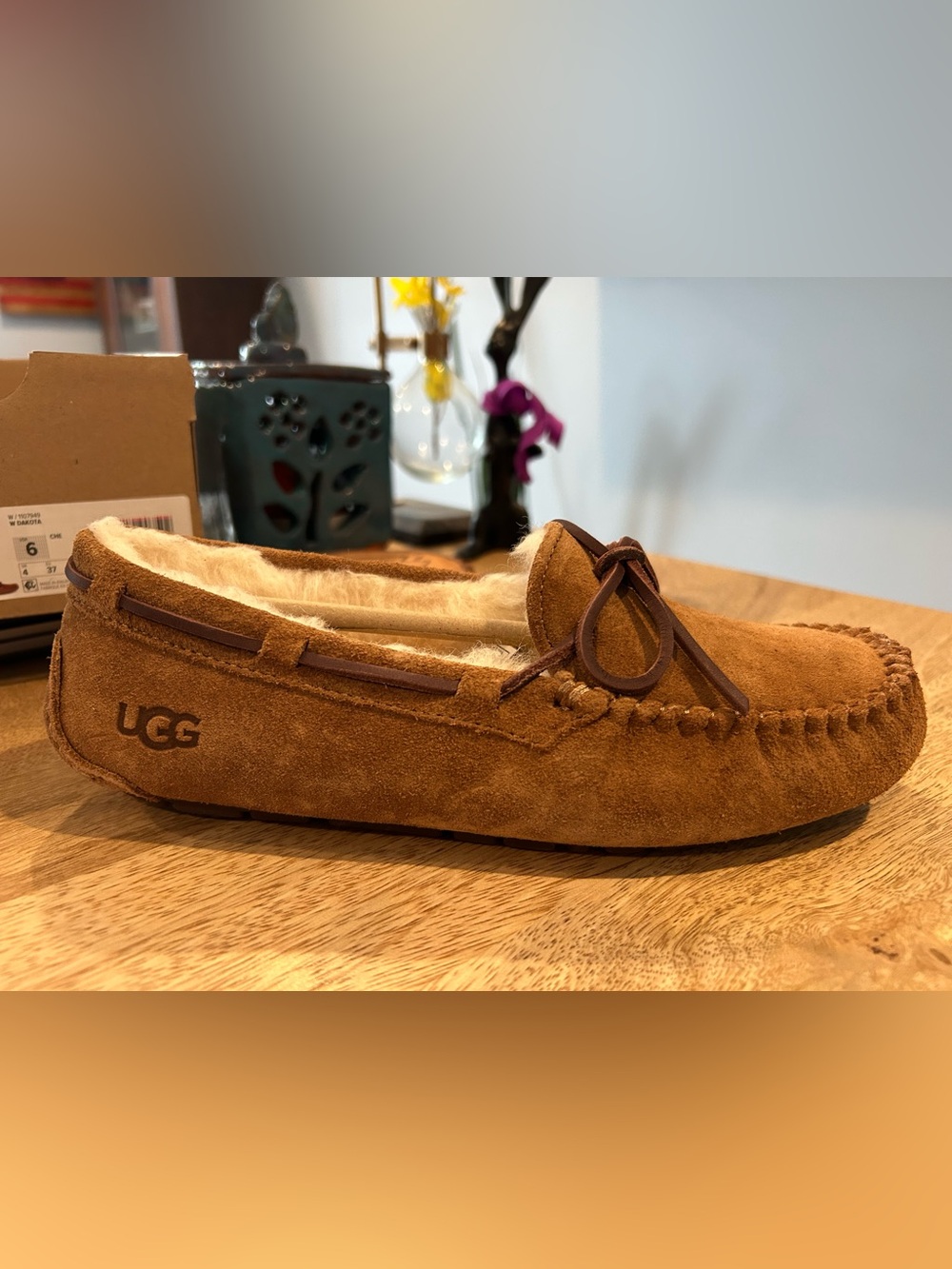 UGG Dakota Chestnut Suede Moccasins